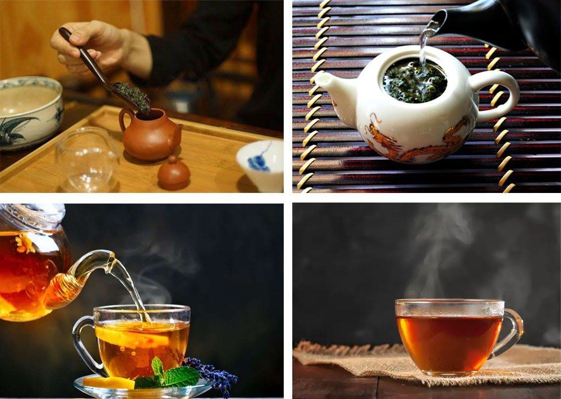 Pha trà tắc mật ong với trà xanh