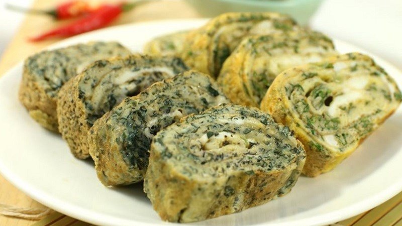 Trứng chiên lá mơ
