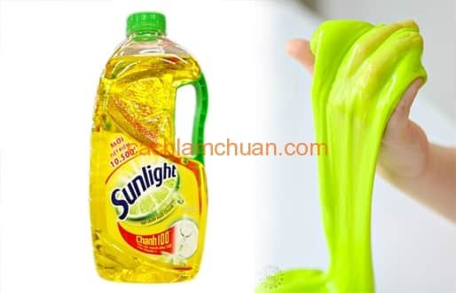 Cách làm slime chỉ bằng nước rửa chén, và muối