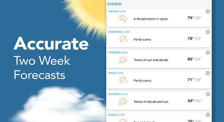 AccuWeather - cập nhật thời tiết chính xác nhất AccuWeather - cập nhật thời tiết chính xác nhất
