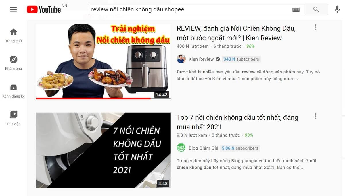 Làm kênh youtube review affilate shopee