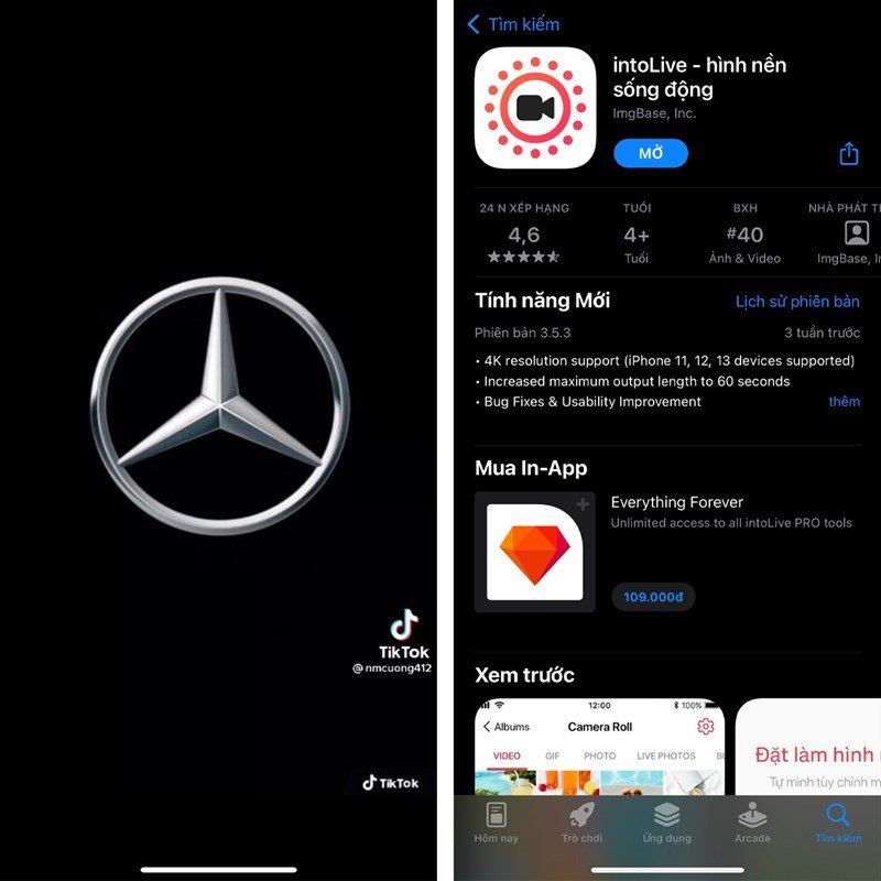Hướng dẫn cách cài màn hình khóa chuyển động logo Mercedes
