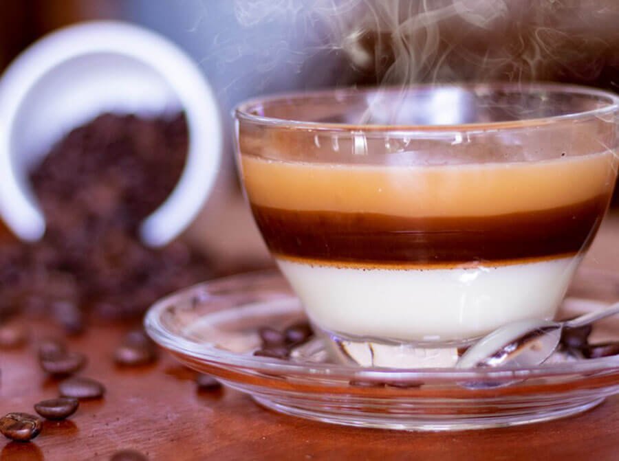 cà phê bạc xỉu nóng