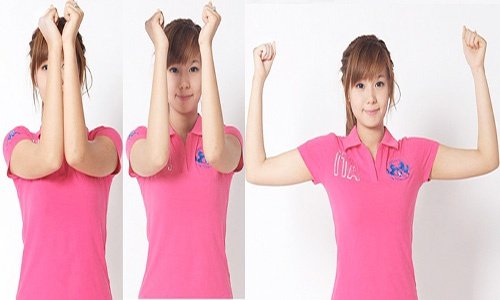 bài tập ép cánh tay giúp ngực to tròn