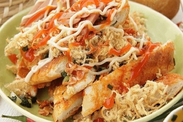 bánh mì nướng muối ớt