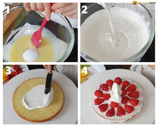 các bước làm bánh kem