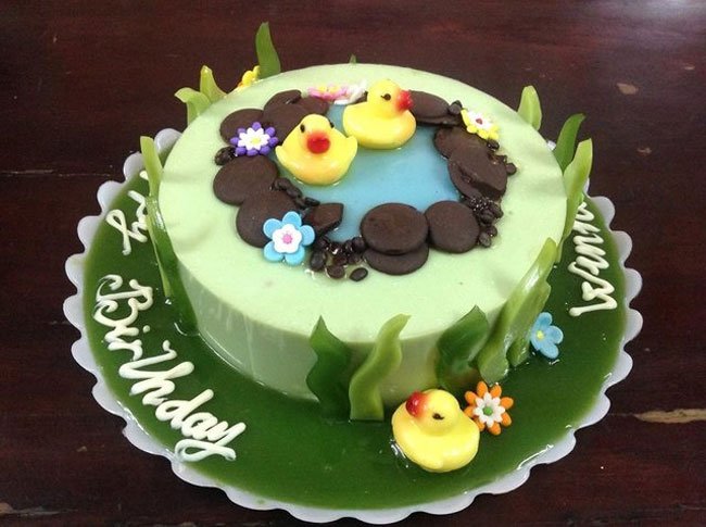 Bánh sinh nhật rau câu cho bé, bánh kem sinh nhật đẹp