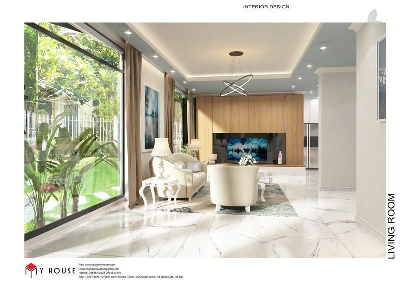 Mẫu thiết kế nội thất căn hộ bằng gỗ Sồi đẹp ấn tượng - View 2