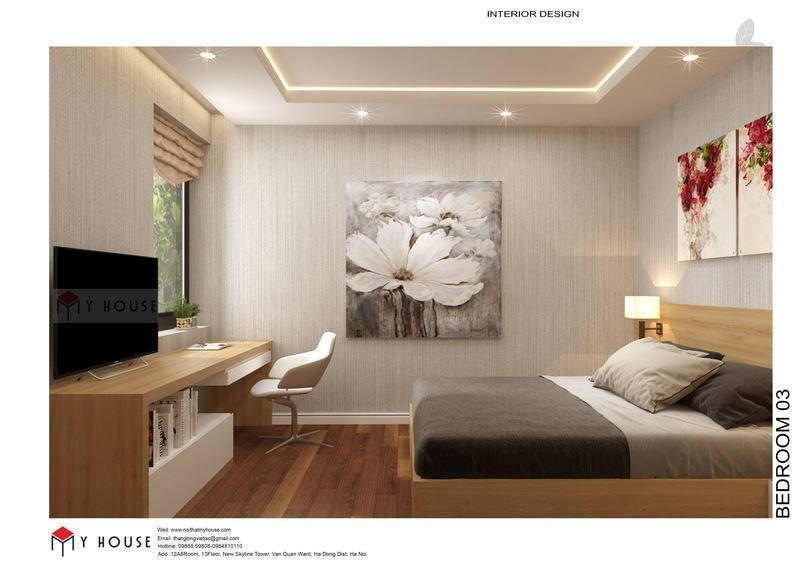 Mẫu thiết kế nội thất căn hộ bằng gỗ Sồi đẹp ấn tượng - View 9