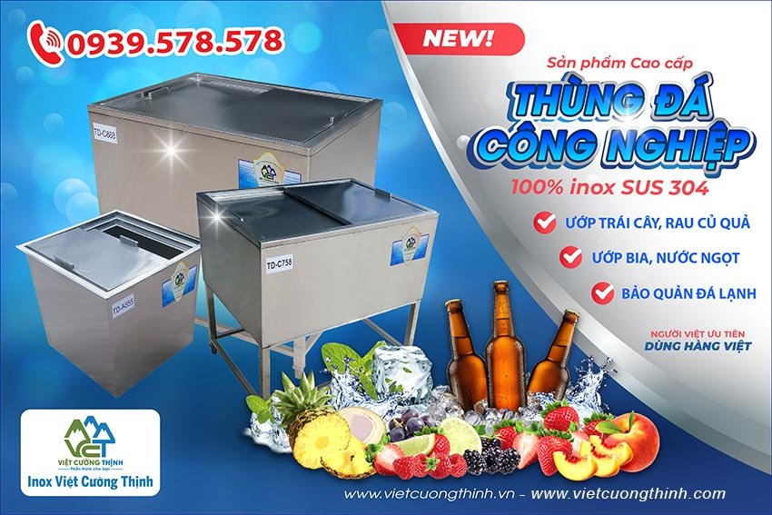 Thùng đựng đá inox giá rẻ | giá thùng đá inox | tủ đá inox | thùng đá inox cũ | thùng đá âm bàn | thùng inox đựng đá