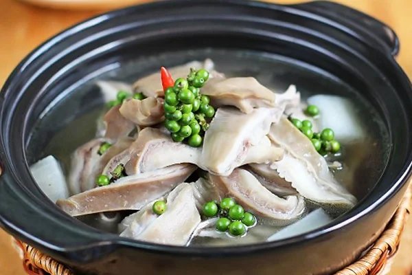 Bao tử hầm tiêu xanh 