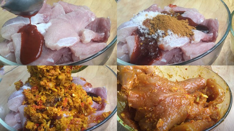 Ướp thịt heo