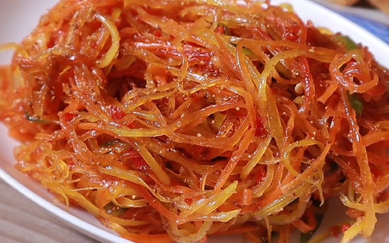 Mắm đu đủ Thái chay màu sắc và hương vị cực hấp dẫn