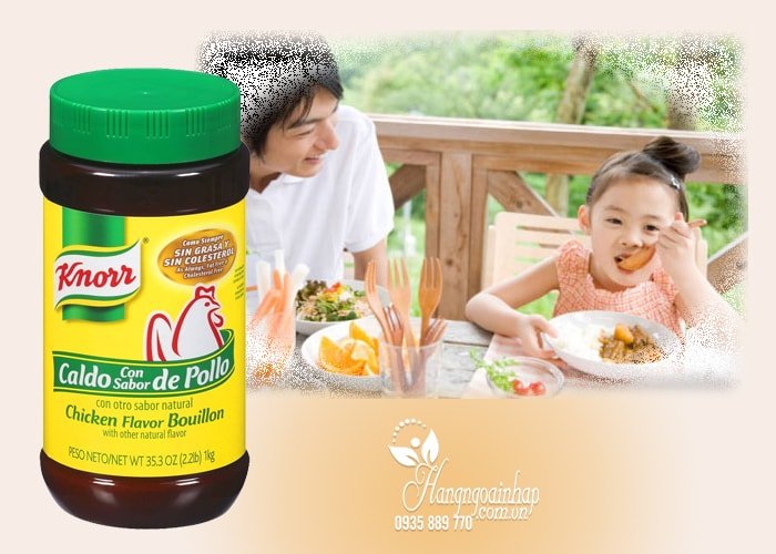 Bột nêm Gà Knorr Chicken Flavor Bouillon 1kg của Mỹ