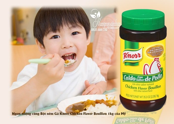 Bột nêm Gà Knorr Chicken Flavor Bouillon của Mỹ