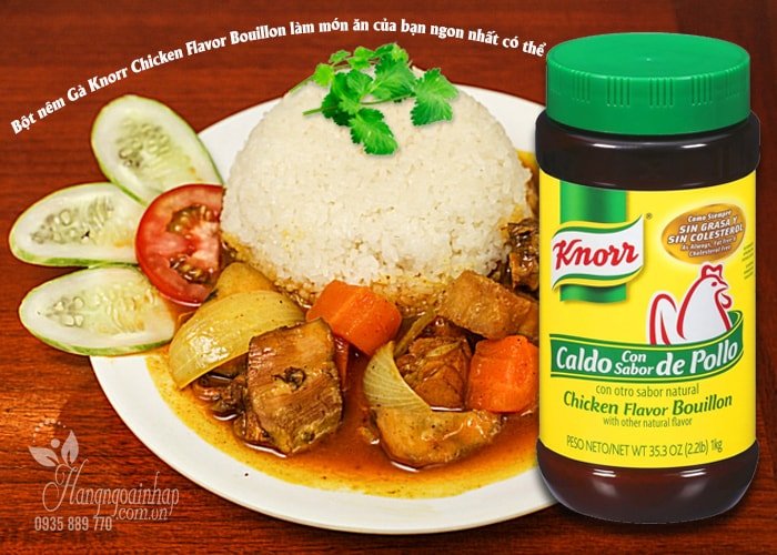 Bột nêm Gà Knorr Chicken Flavor Bouillon thơm ngon 
