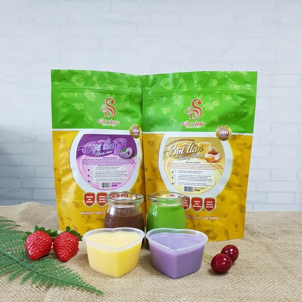 bột pudding khoai môn