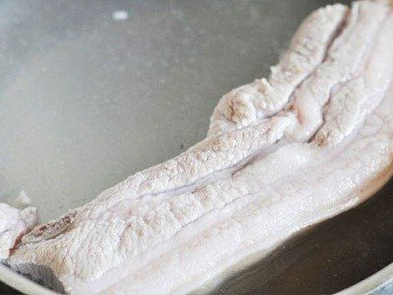 Luộc chín thịt heo