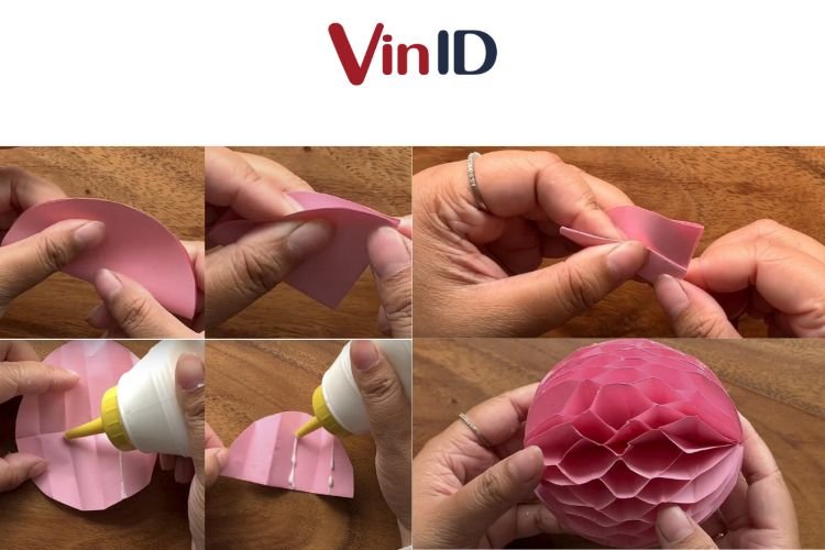 Lồng đèn handmade hình trái châu có kiểu dáng xinh xắn