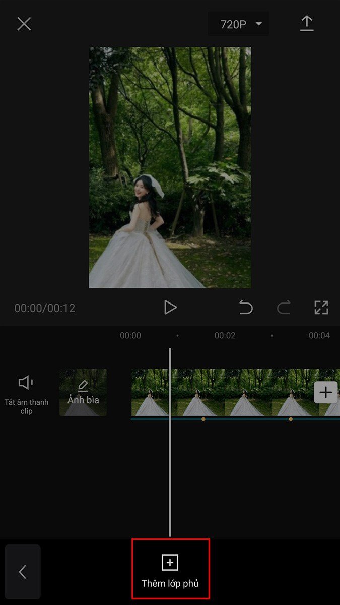 Chọn Thêm lớp phủ