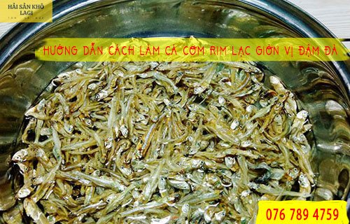 Cách làm món cá cơm rim lạc