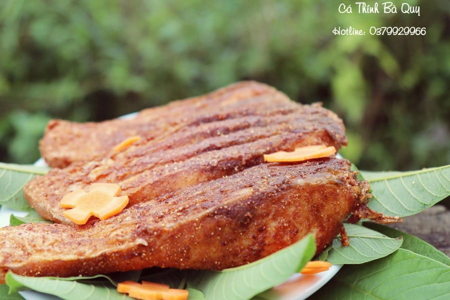 Miếng cá thính Bà Quy làm bằng Cá Trắm Đen