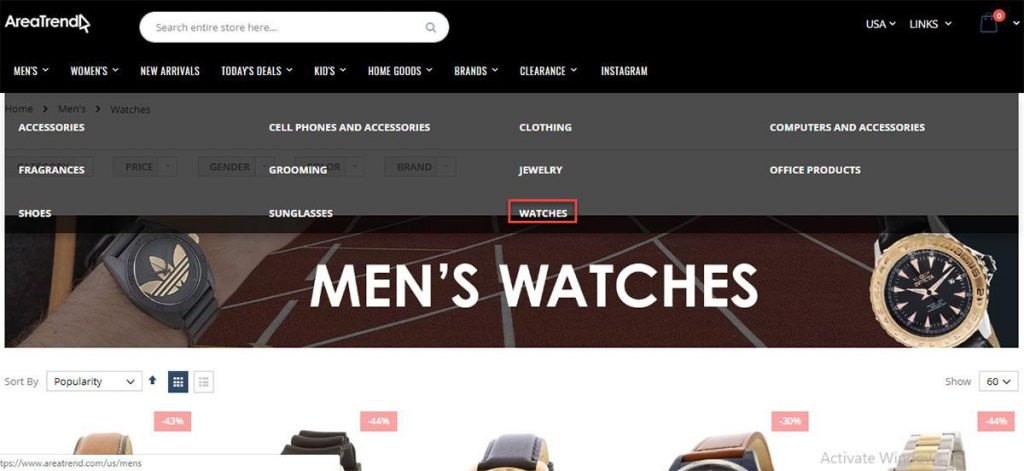 các trang web bán đồng hồ tại mỹ