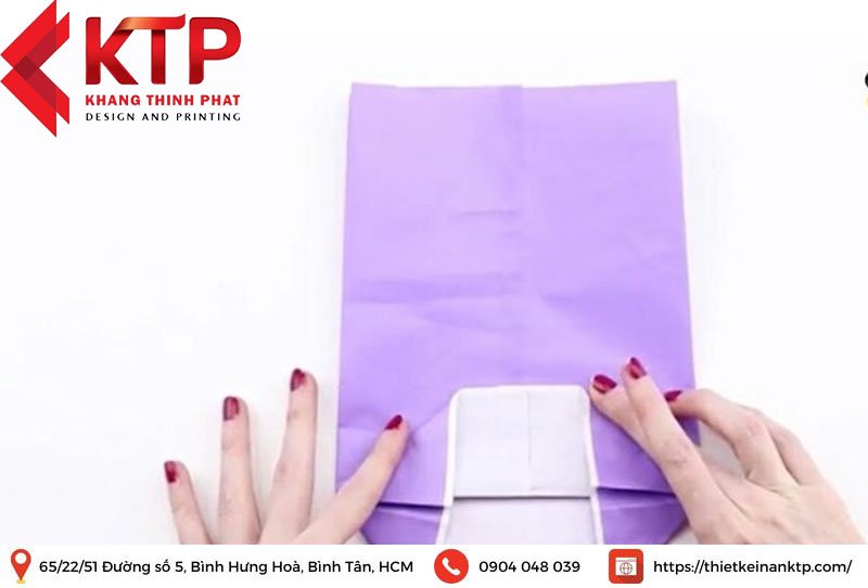 cách gấp túi giấy đựng quà