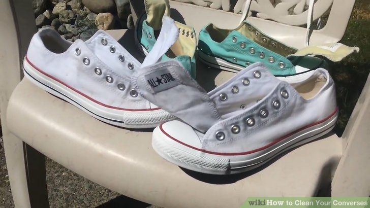 Bảo quản giày Converse sau khi giặt