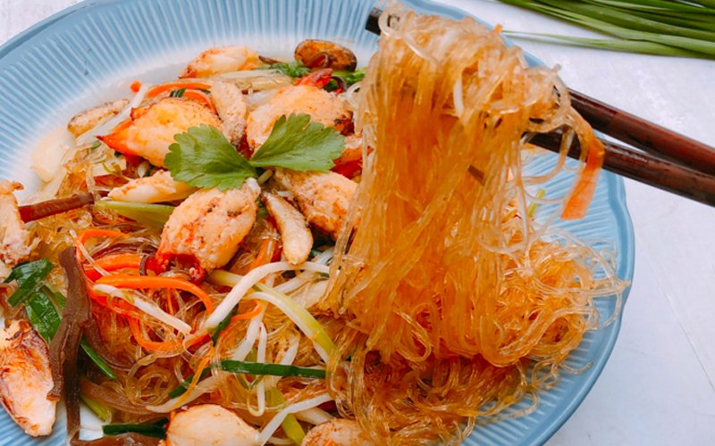 Miến xào cua biển