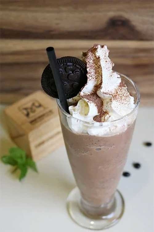 cach lam Cookie Ice Blended Thế Giới Đồ Uống Ngon, Công Thức Đơn Giản