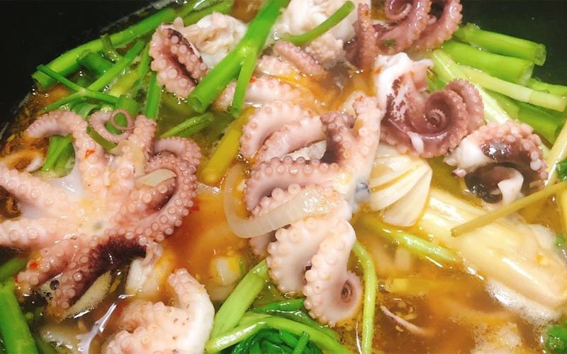 Bạch tuộc nhúng giấm Bạch tuộc nhúng giấm