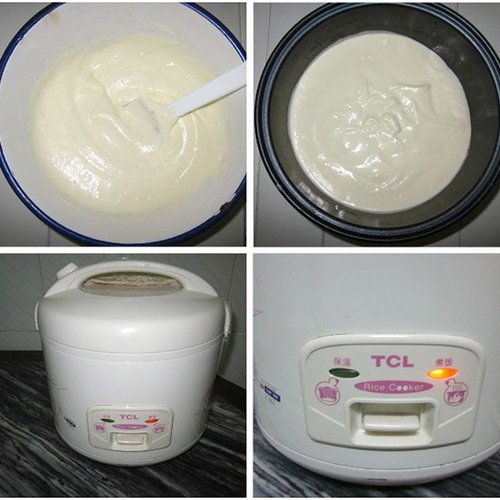 Cách làm bánh bông lan bằng nồi cơm điện không cần bột bắp - Hình 3