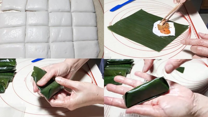 Gói bánh bột lọc Huế nhân tôm thịt Gói bánh bột lọc Huế nhân tôm thịt