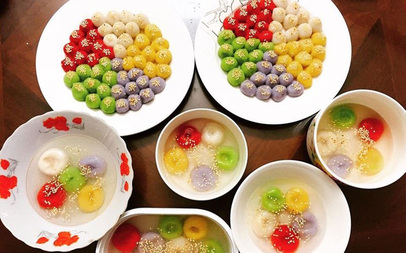 Bạn có thể sáng tạo với bánh chay nhiều màu sắc.