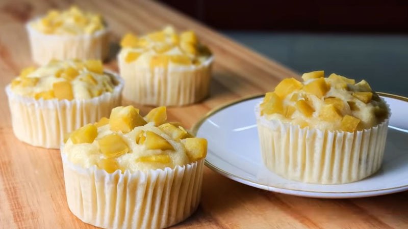 Bánh cupcake làm bằng lò vi sóng đẹp mắt
