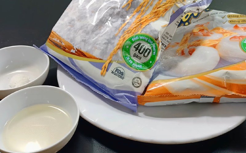 Nguyên liệu làm món bánh dày giò Nguyên liệu làm món bánh dày giò