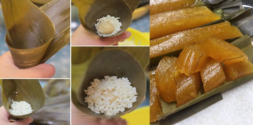 Cách làm bánh gio chấm mật