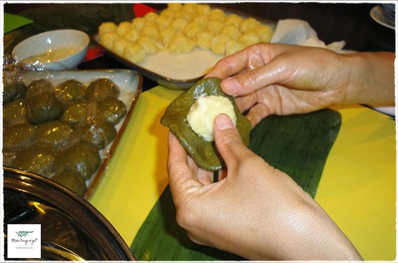 cách làm bánh ít lá gai