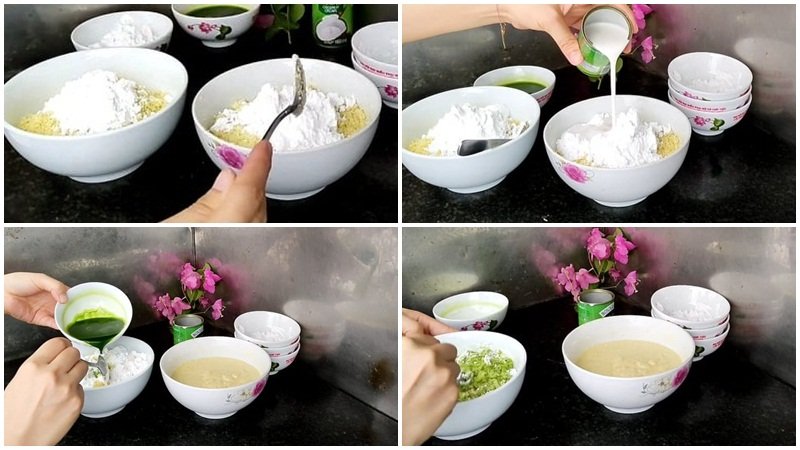 Trộn bột khoai Trộn bột khoai