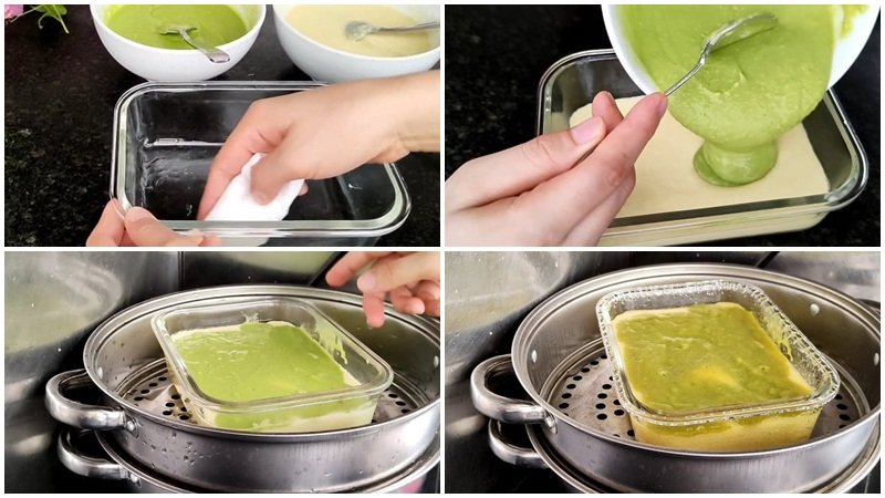Hấp bánh khoai lang Hấp bánh khoai lang