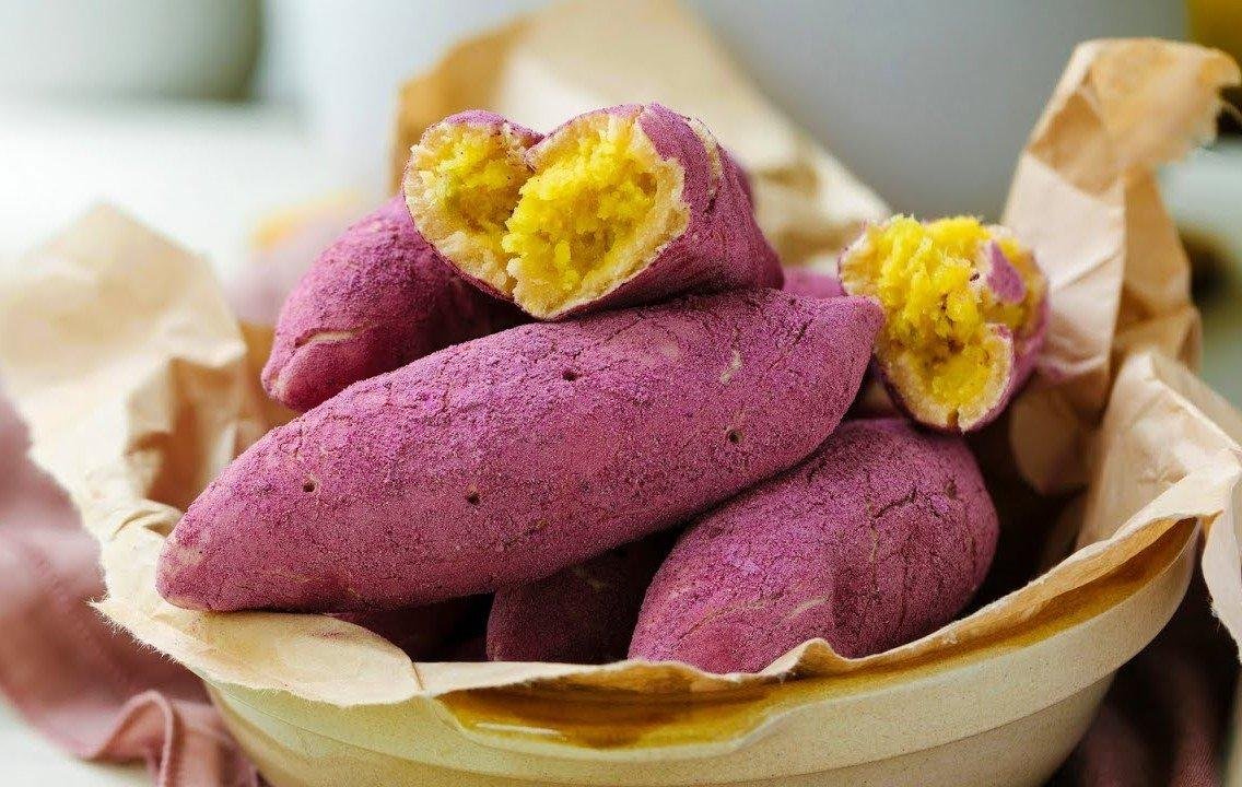 cách làm bánh khoai lang tím hàn quốc