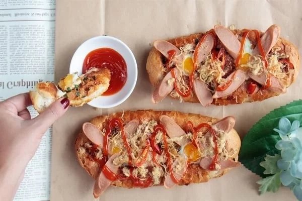cách làm bánh mì nướng muối ớt bằng lò nướng