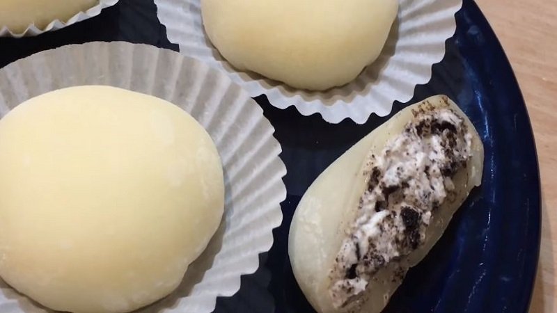Món bánh mochi nhân kem tươi nhìn rất đẹp, hấp dẫn Món bánh mochi nhân kem tươi nhìn rất đẹp, hấp dẫn