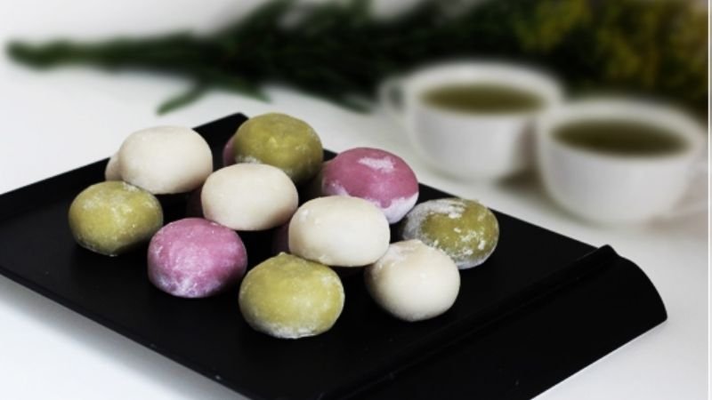 Bánh mochi nhân kem nhiều màu Bánh mochi nhân kem nhiều màu