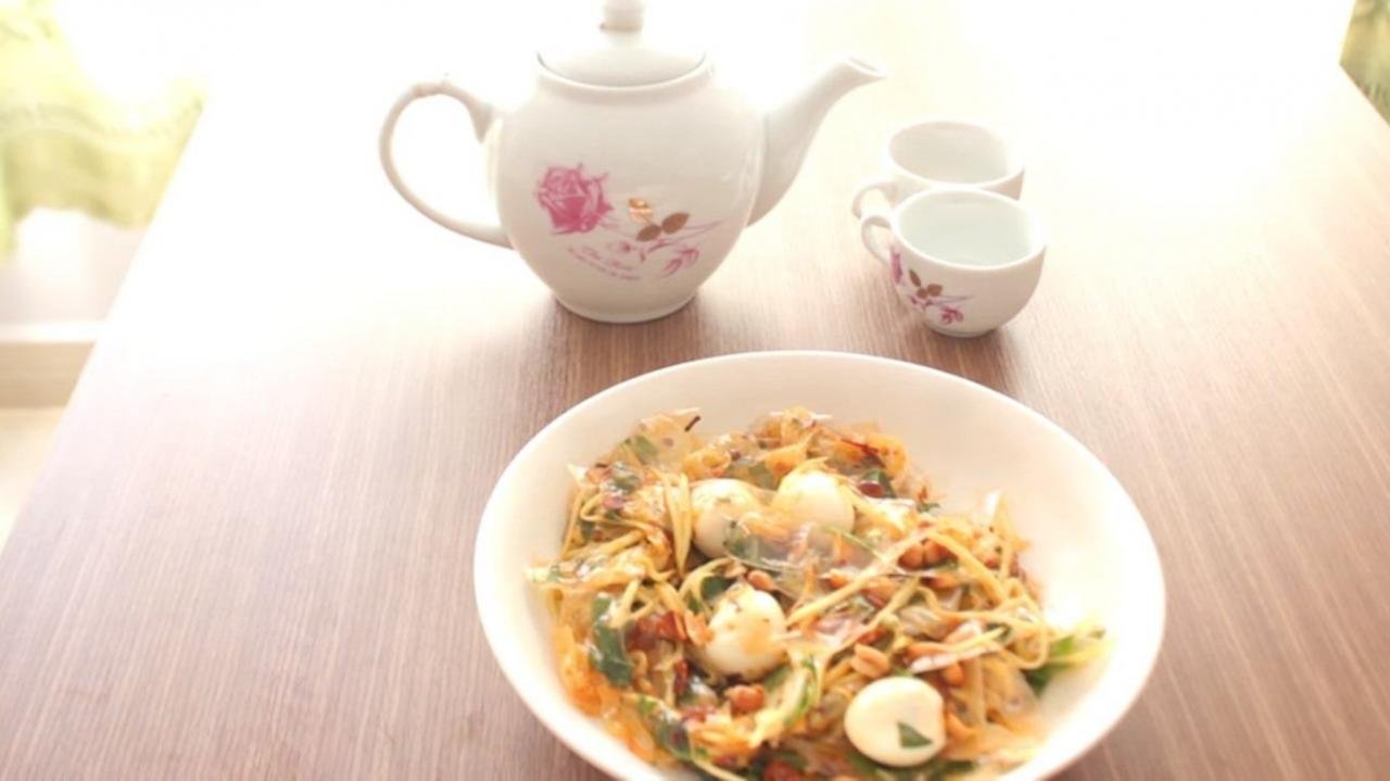 Cách làm bánh tráng trộn sốt mayonnaise béo ngon 1