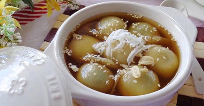 cach lam banh troi nuoc bang bot nang 1
