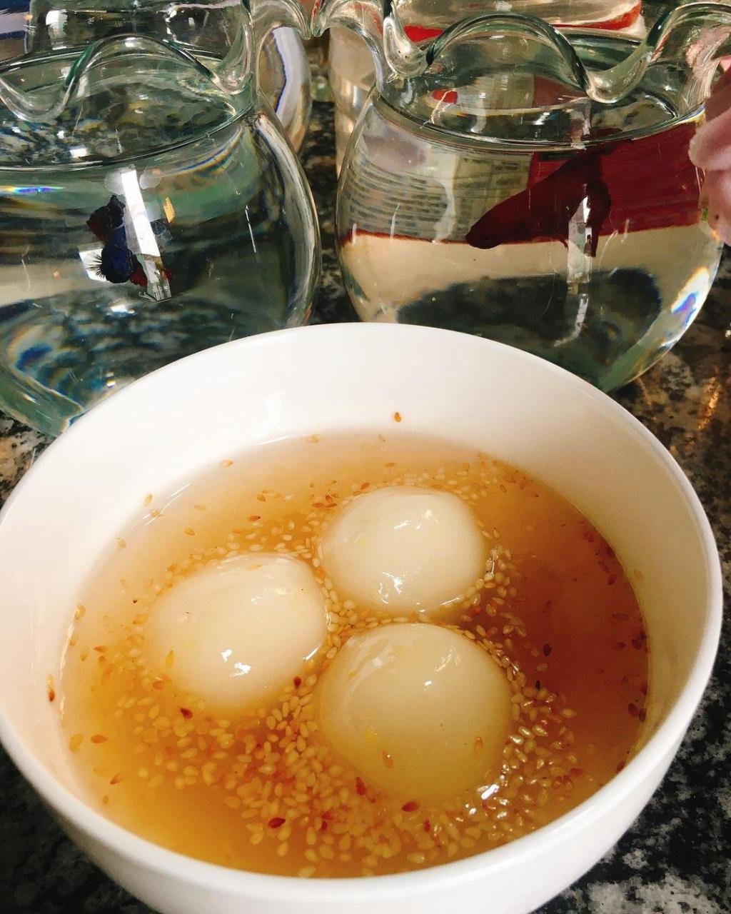 cach lam banh troi nuoc bang bot nang 3