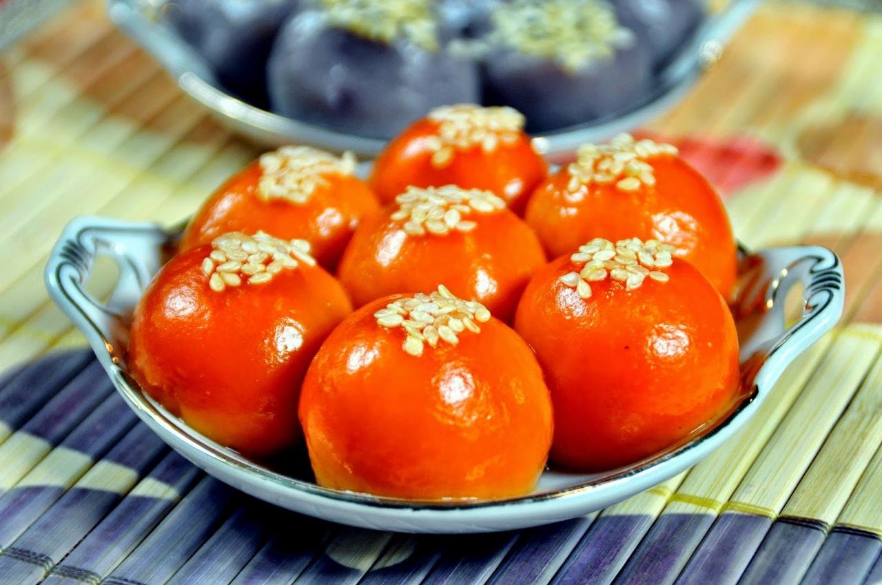 Cách làm bánh trôi nước gấc