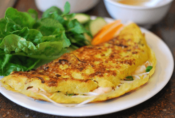 cách làm bánh xèo bằng bột mì